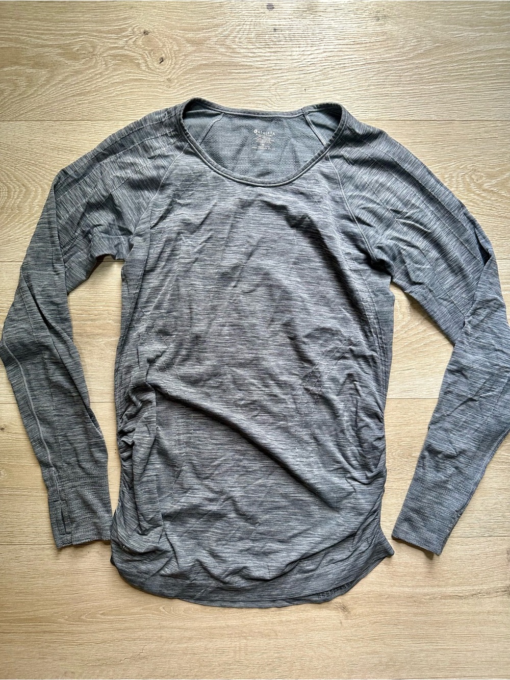 Athleta Gray Performance Long Sleeve Top